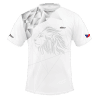 Bílý běžecký dres B+2021 a čelenka