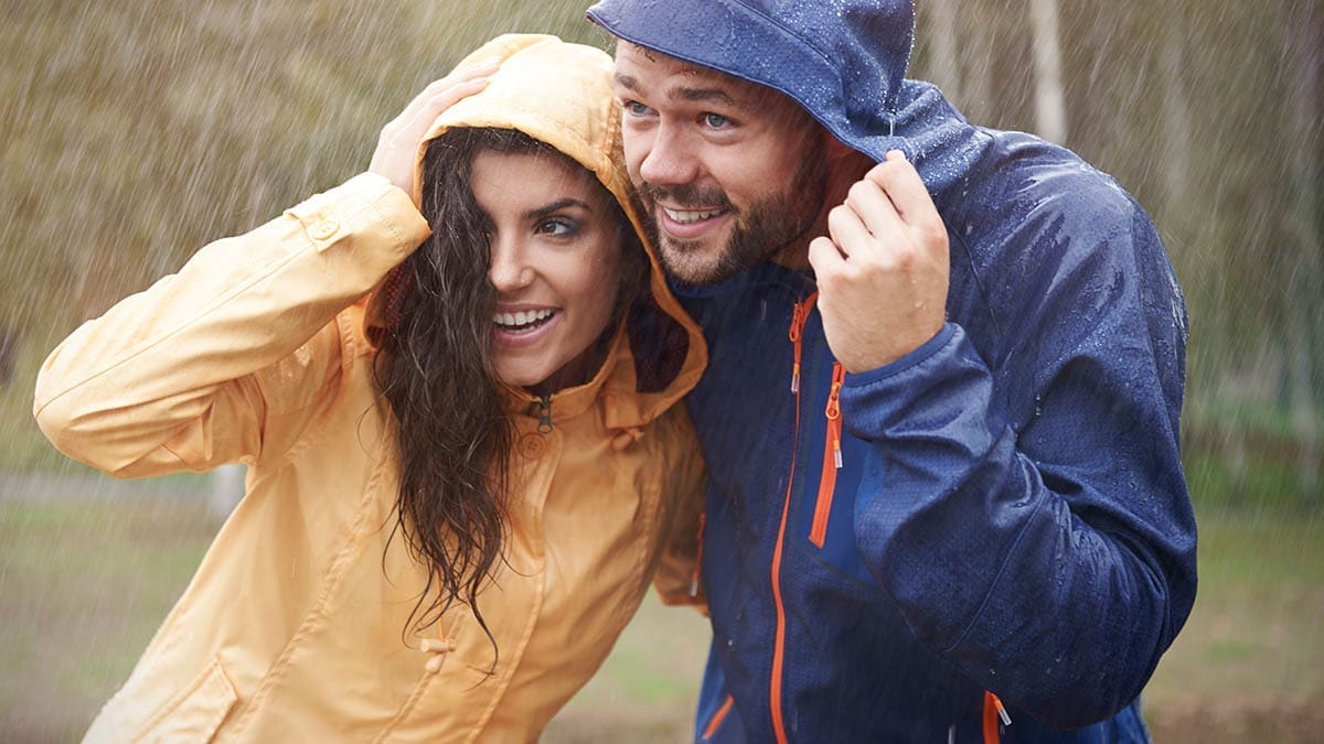 Quick! We have to run it started to rain