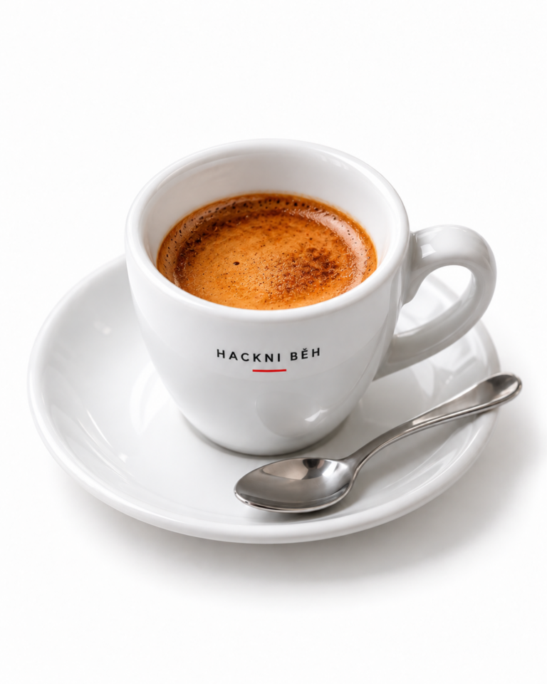Espresso v šálku Hackni běh